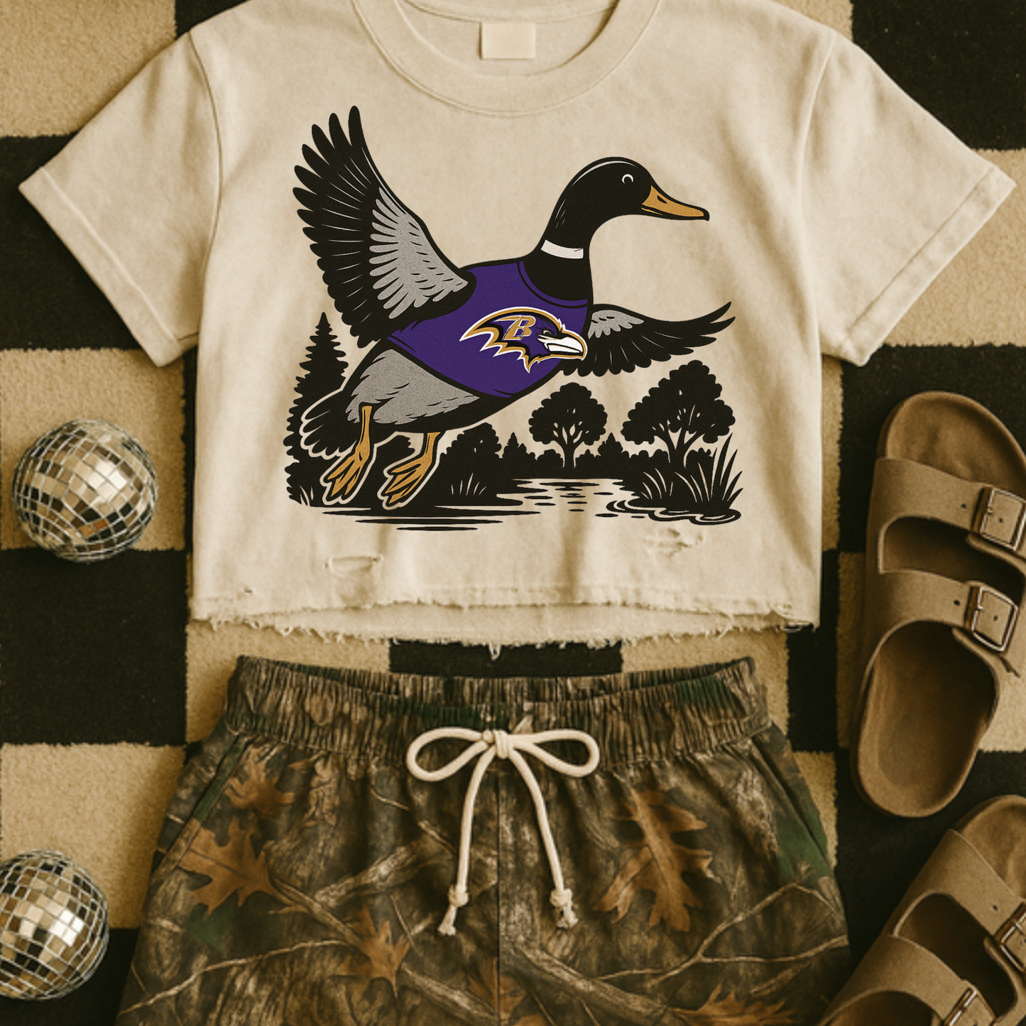 Mallard Game Day Ravens DTF Transfer