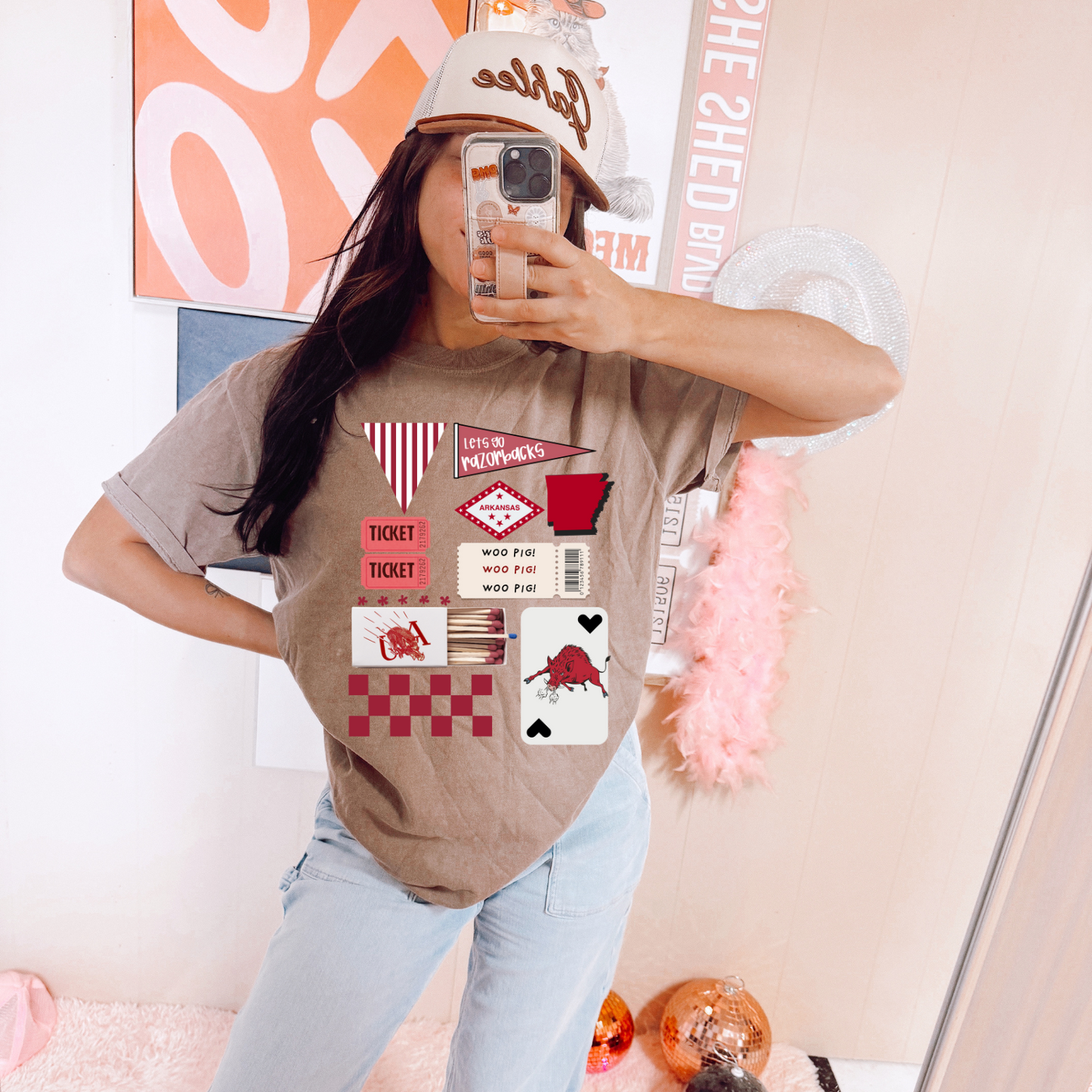 Razorbacks Matchbox DTF Transfers