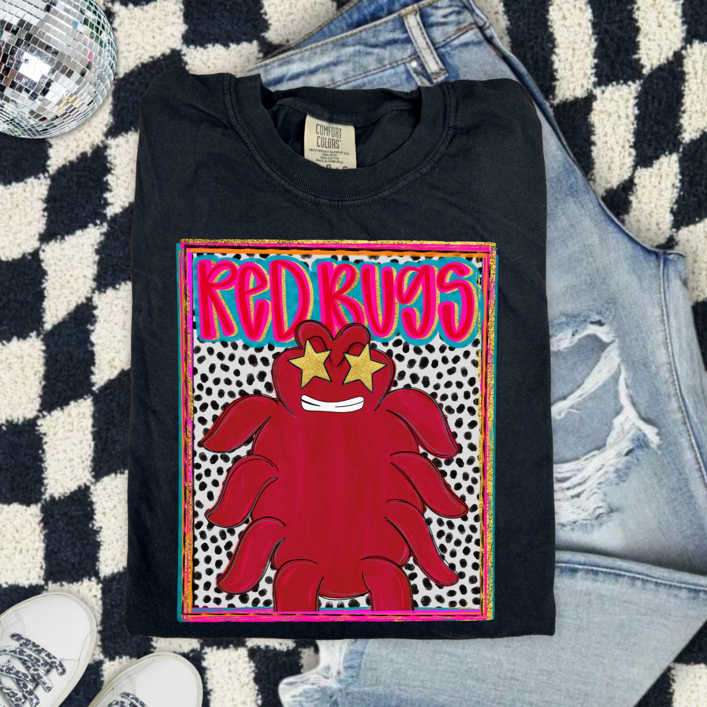 Preppy Red Bugs DTF Transfer