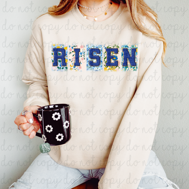 Floral Risen DTF Transfer
