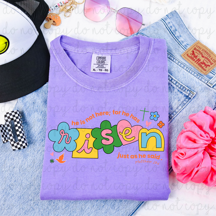 Floral Retro Risen DTF Transfer