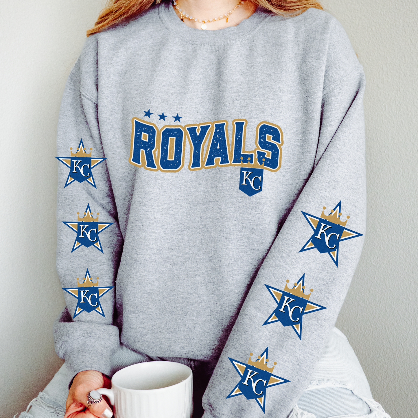 Royals Star DTF Transfer (BOTH SLEEVE + FRONT)