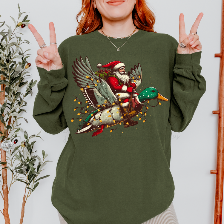 Santa Mallard DTF Transfer