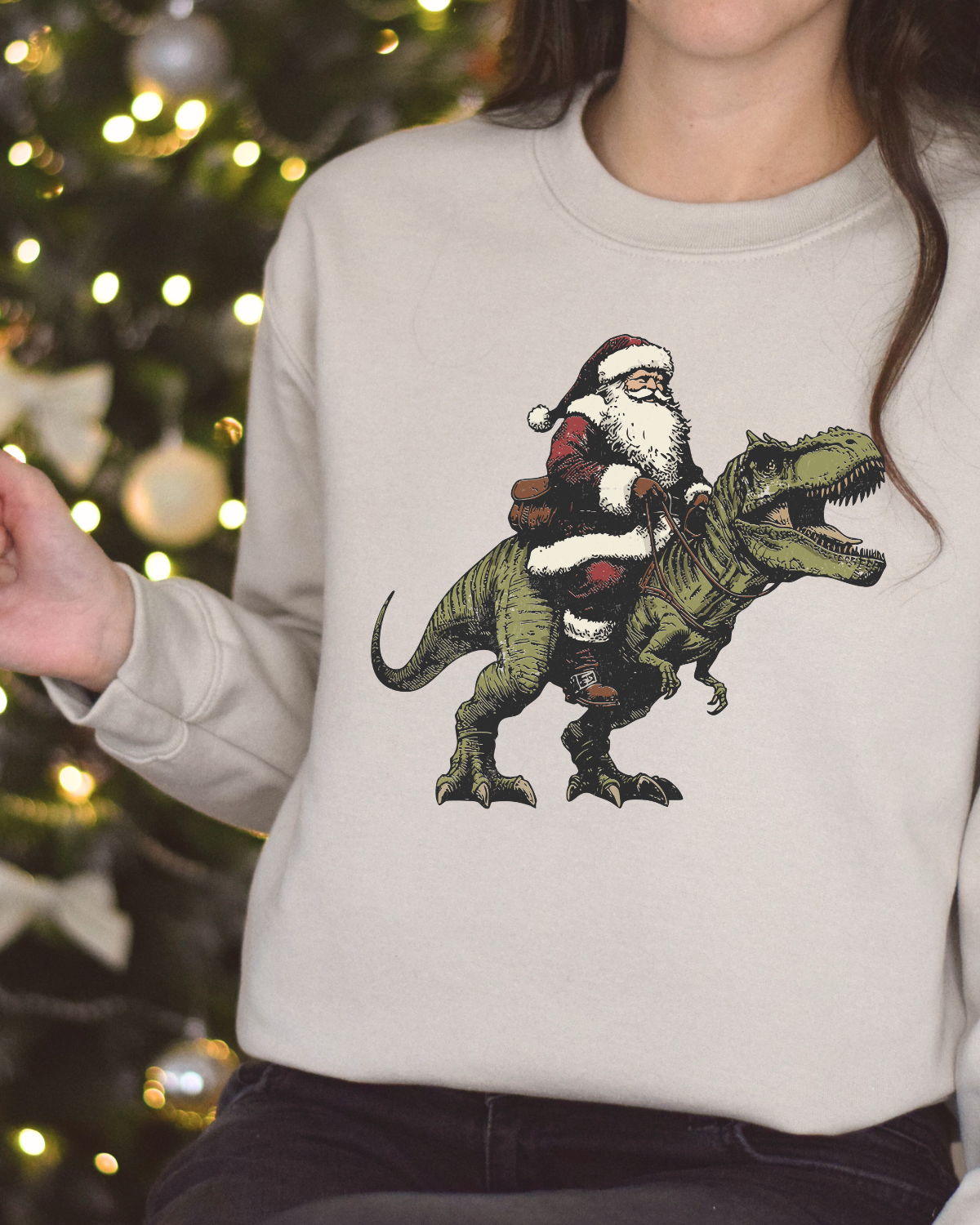 Santa On Trex DTF Transfer