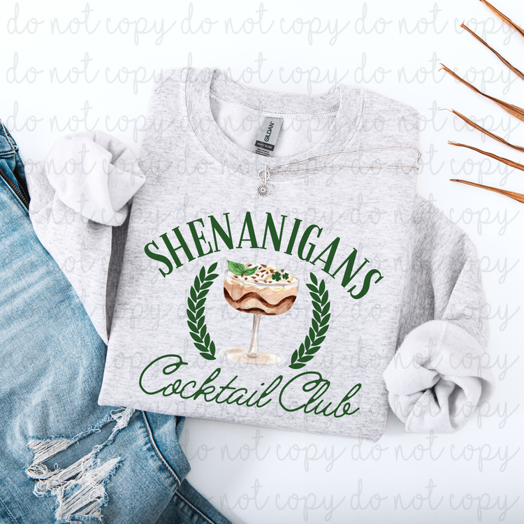 Shenanigans Cocktail Club DTF Transfer