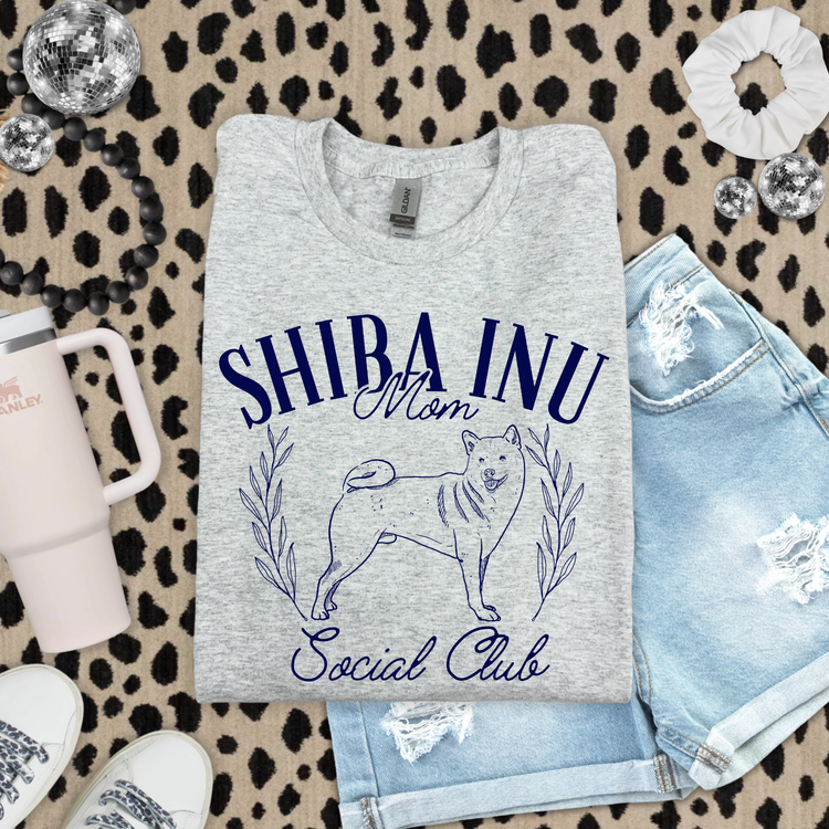 Shiba Inu Mom Social Club DTF Transfer