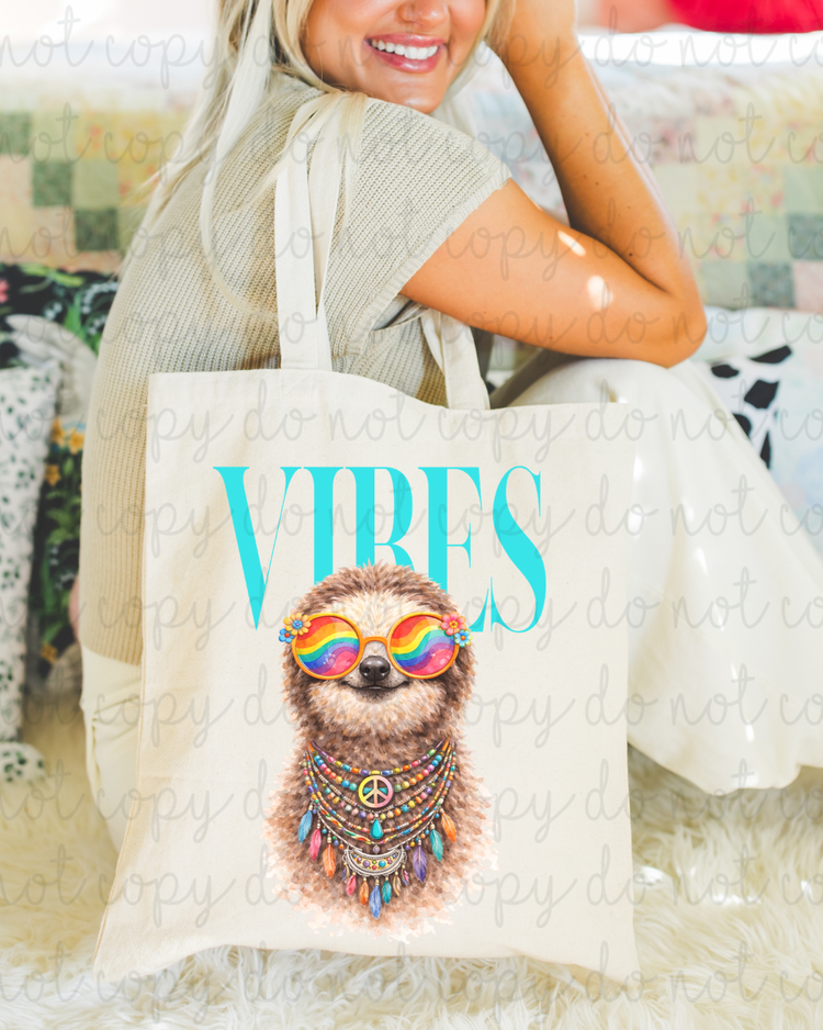 Sloth Vibes DTF Transfer