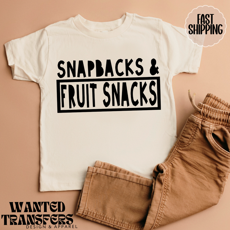 Snapbacks & Fruit Snacks DTF Transfer