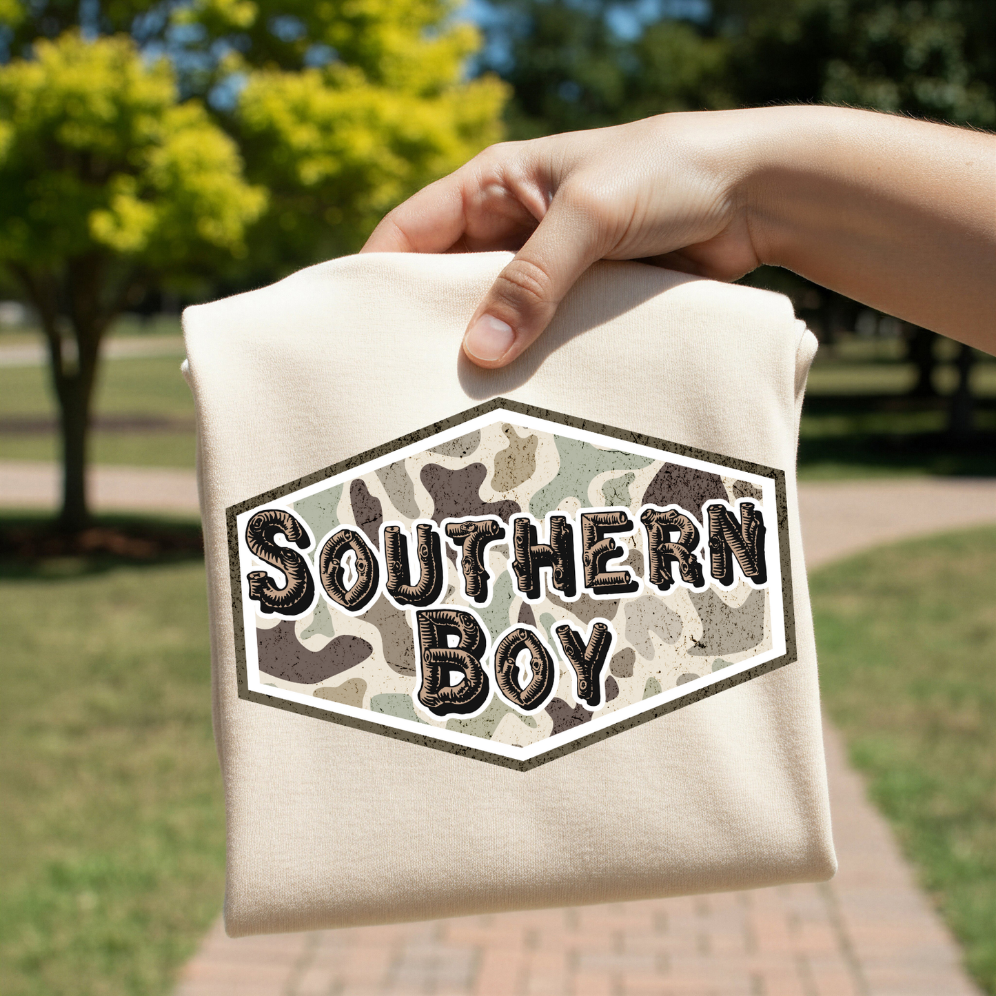 Camo Southern Boy DTF Transfer