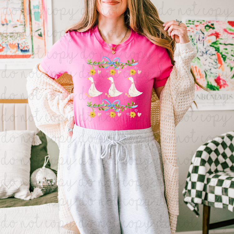 Vintage Geese DTF Transfer