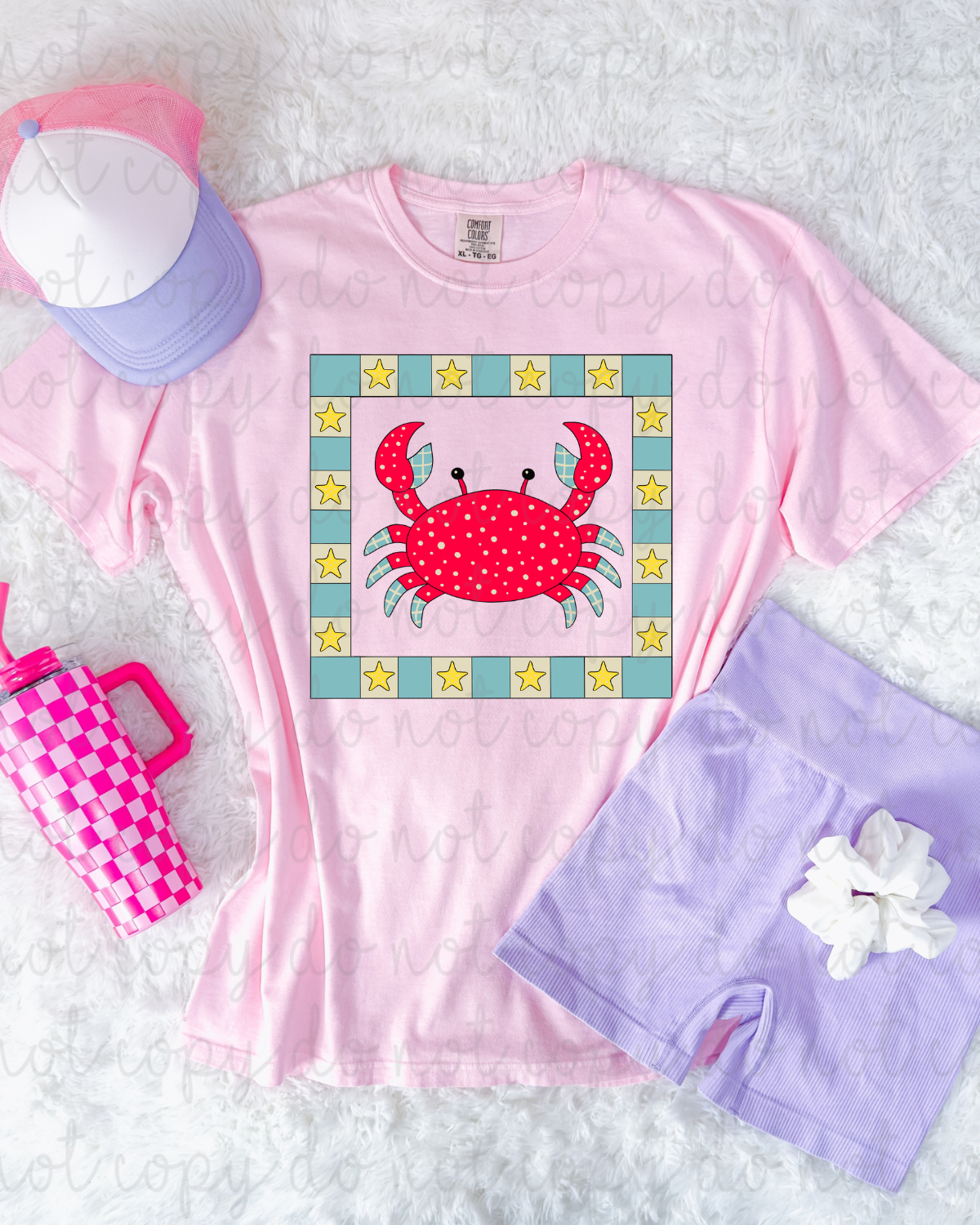 Summer Crab DTF Transfer