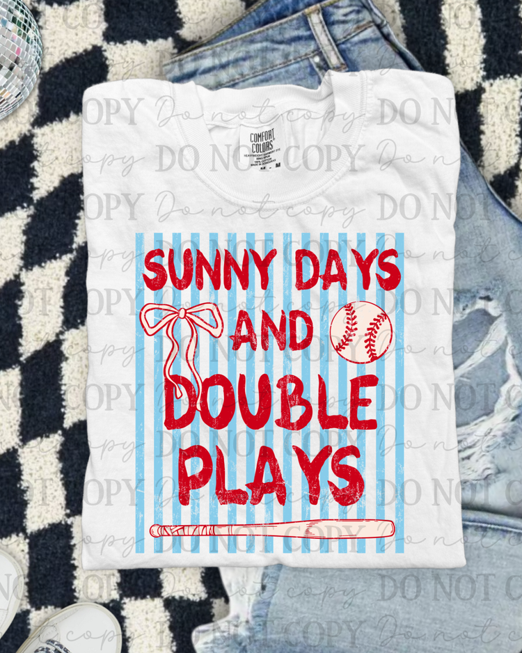 Sunny Days And Double Plays DTF Transfer