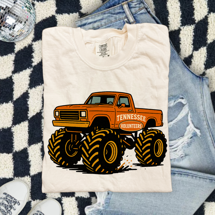 Monster Truck Game Day Tennessee Volunteers DTF Transfer