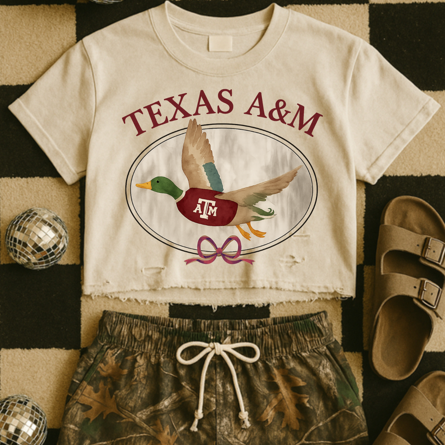 Texas A & M Game Day Mallard DTF Transfer