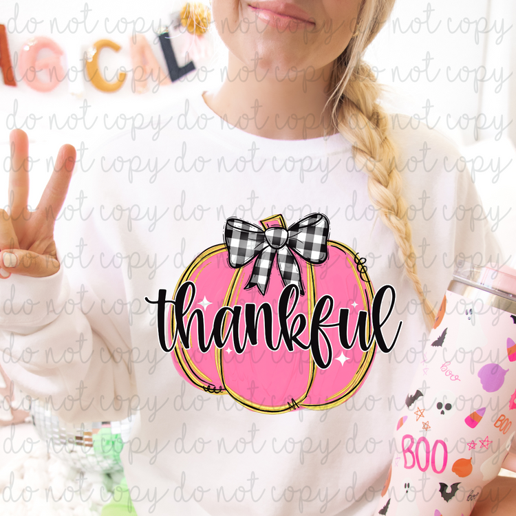 Thankful Pumpkin Exclusive Sublimation Transfer