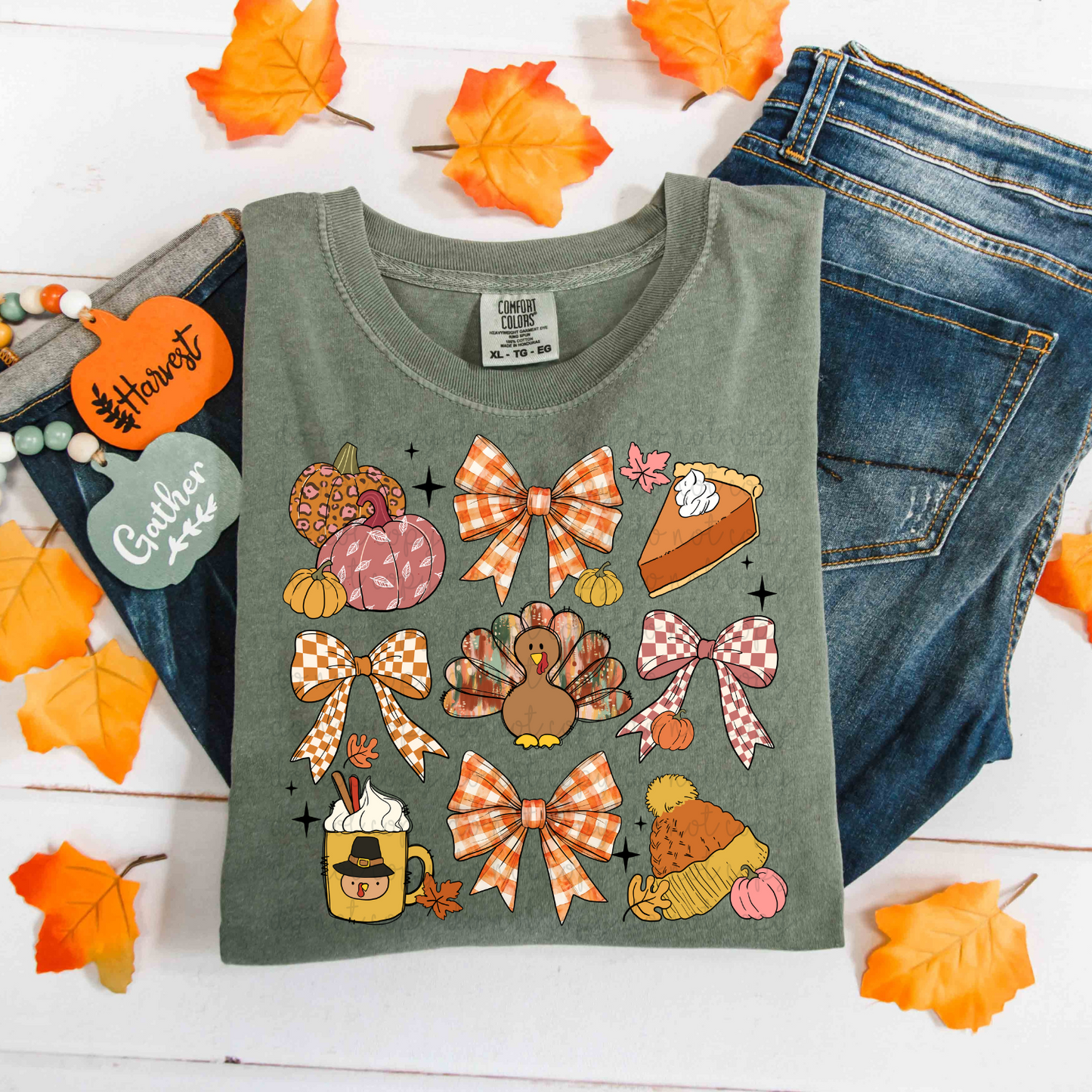 Thanksgiving Collage DTF Transfer