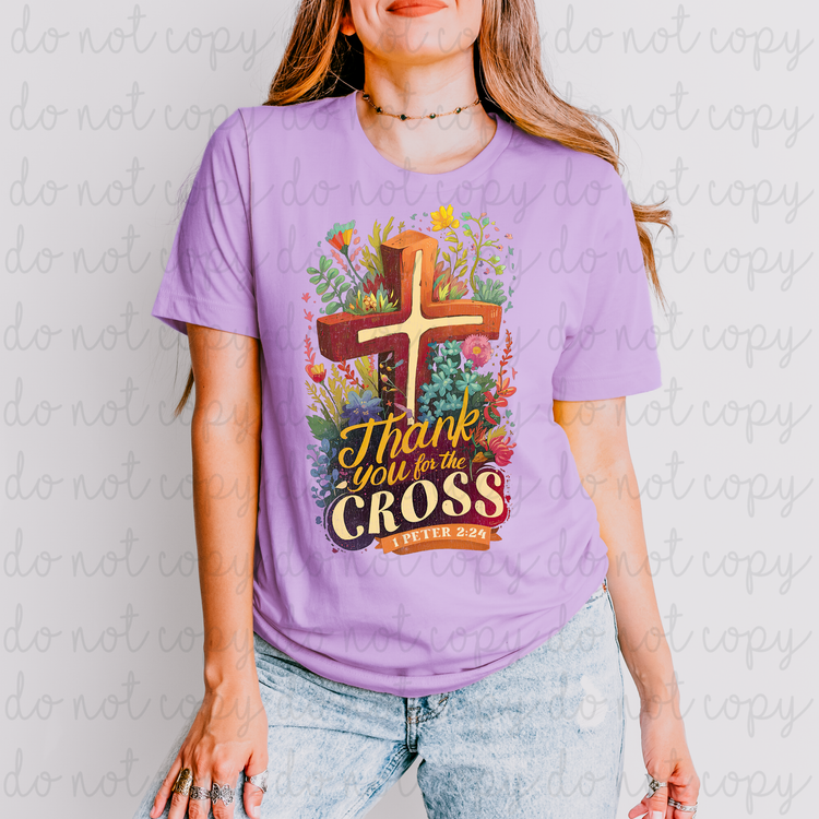 Thank You For The Cross DTF Transfer