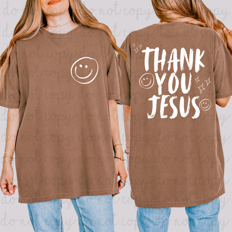 Thank You Jesus Exclusive Sublimation Transfer