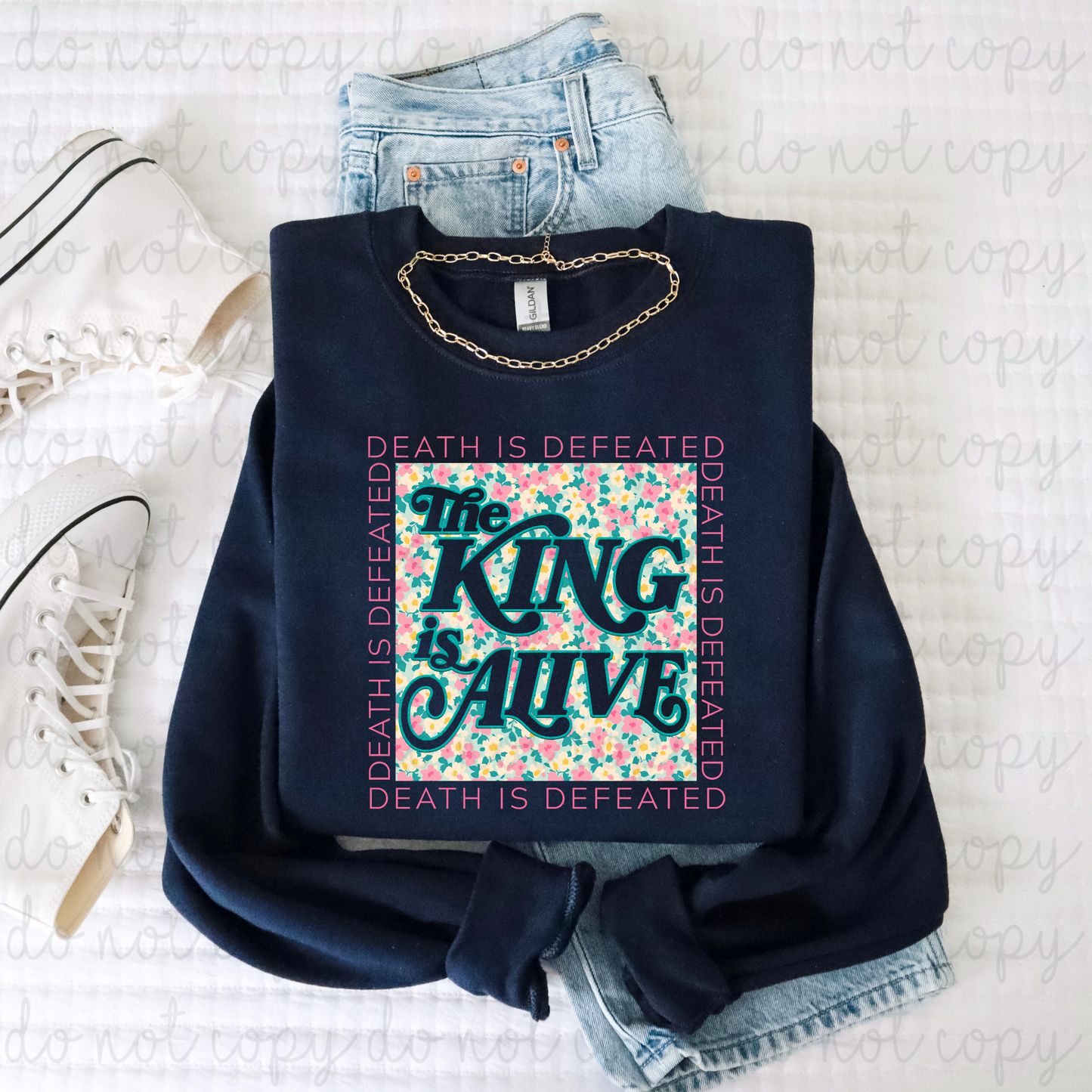 The King Is Alive DTF Transfer