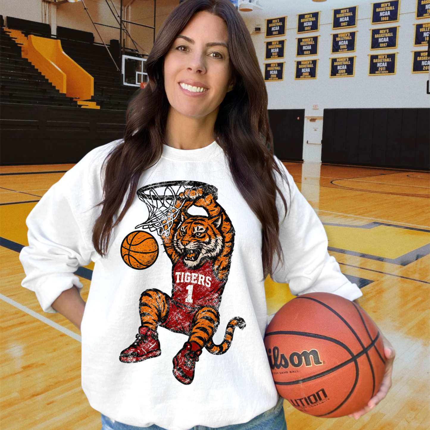 Tigers Red White DTF Transfer