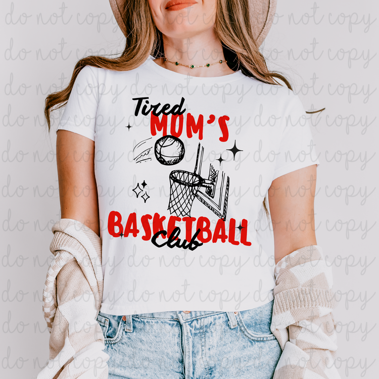 Tired Moms Basketball Club DTF Transfer