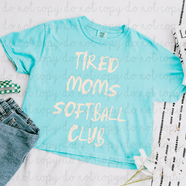Tired Moms Softball Club DTF Transfer