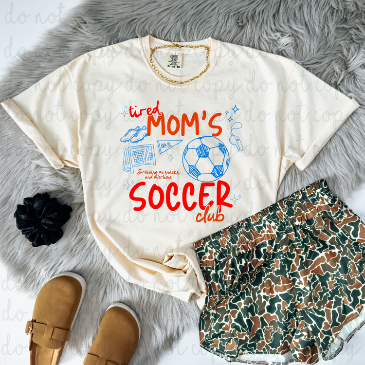 Tired Moms Soccer Club DTF Transfer