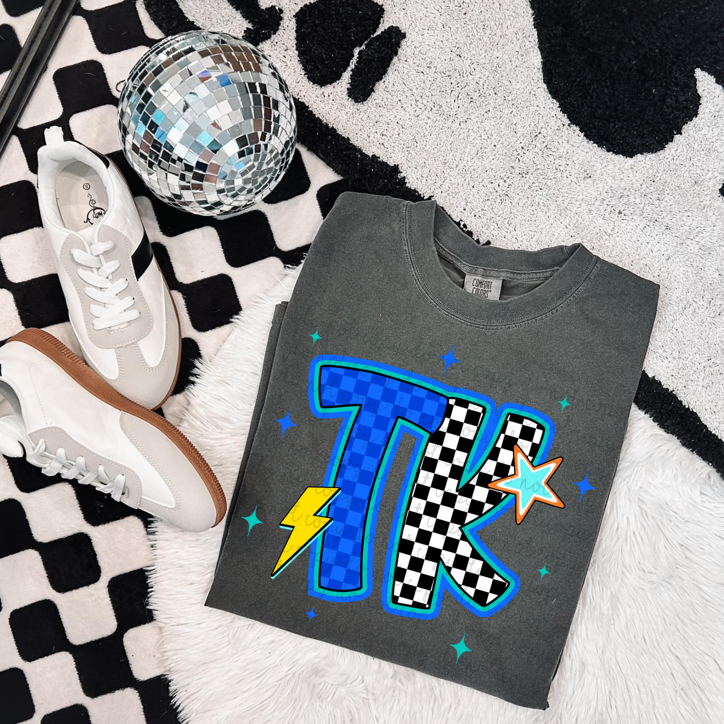 TK Retro Blue Stars DTF Transfers