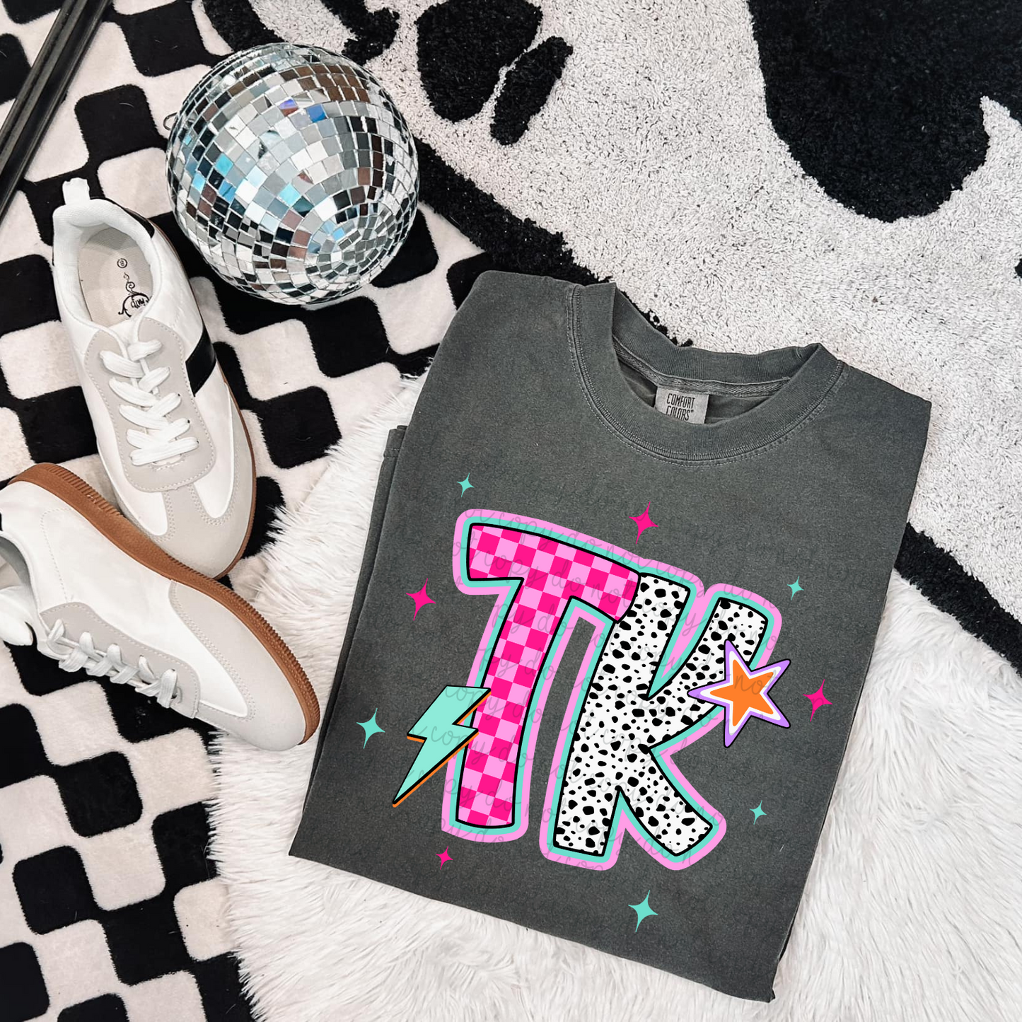 TK Retro Pink Stars DTF Transfers