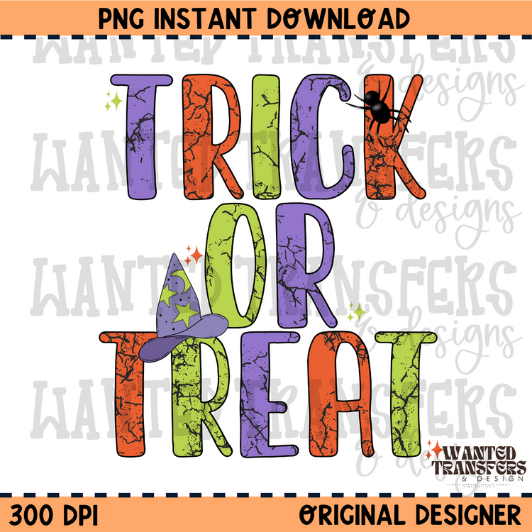 Trick Or Treat PNG Digital Download