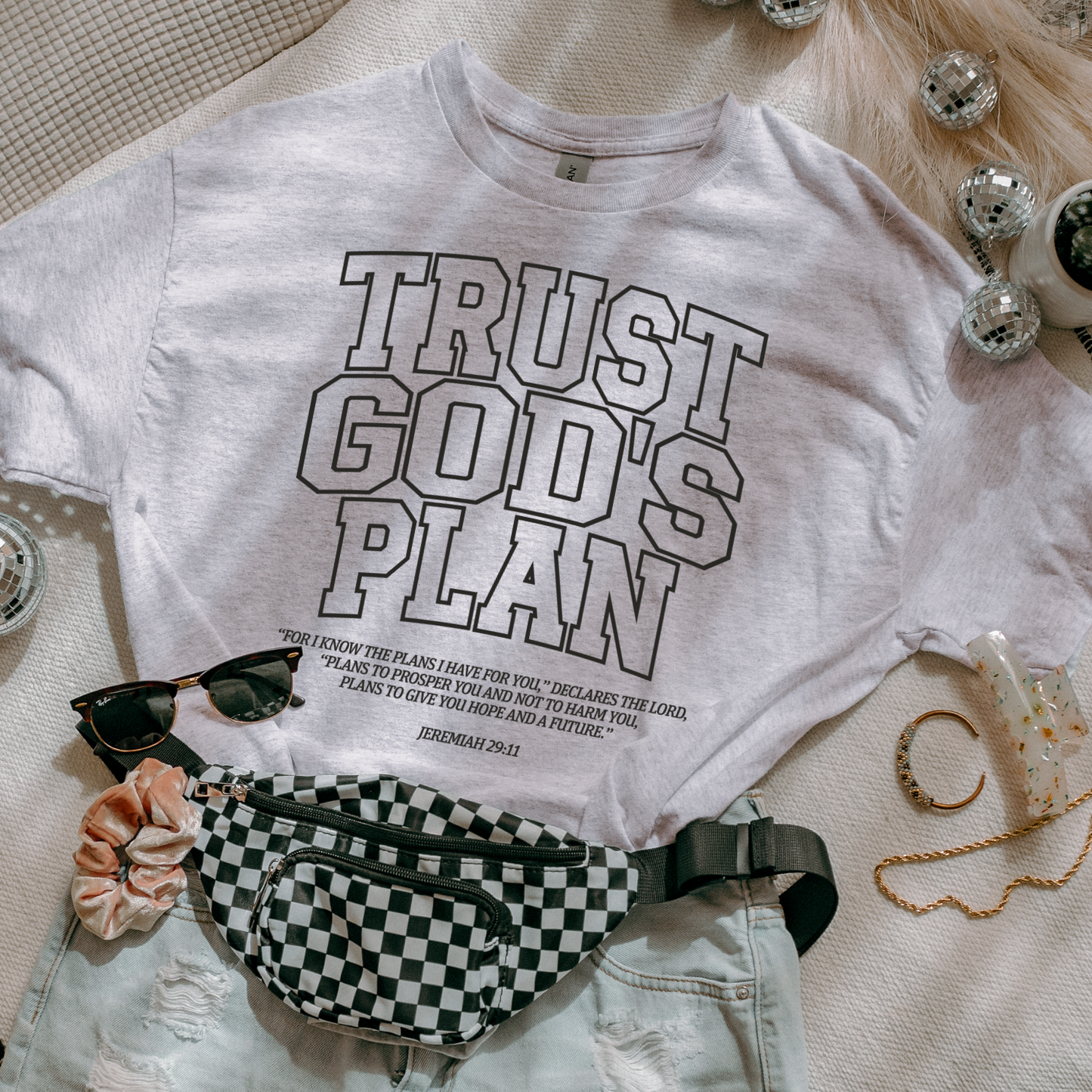 Trust God's Plan (Black) DTF Transfer