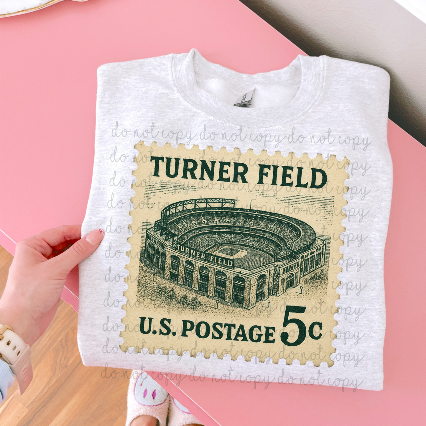 Vintage Stamp Turner Field DTF Transfer