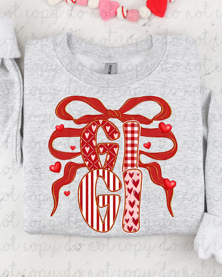 Valentine Coquette Gigi DTF Transfer