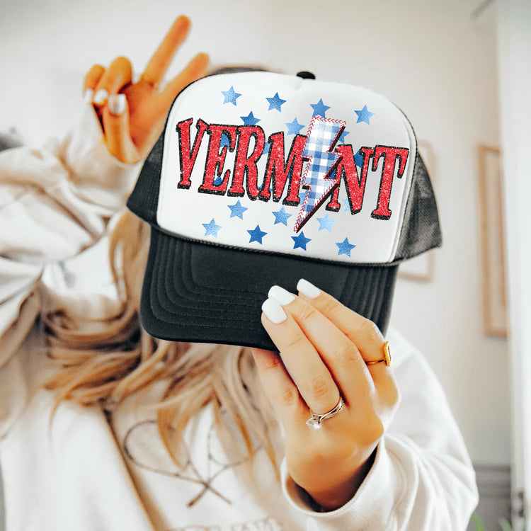 Retro Patriotic Vermont DTF Transfer