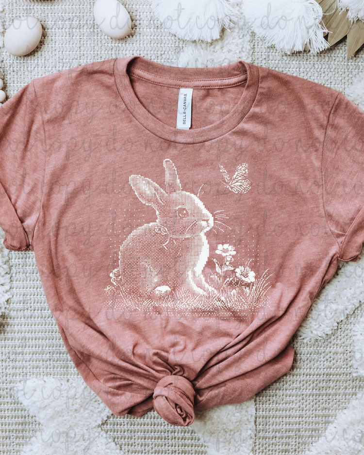 Vintage Bunny DTF Transfer