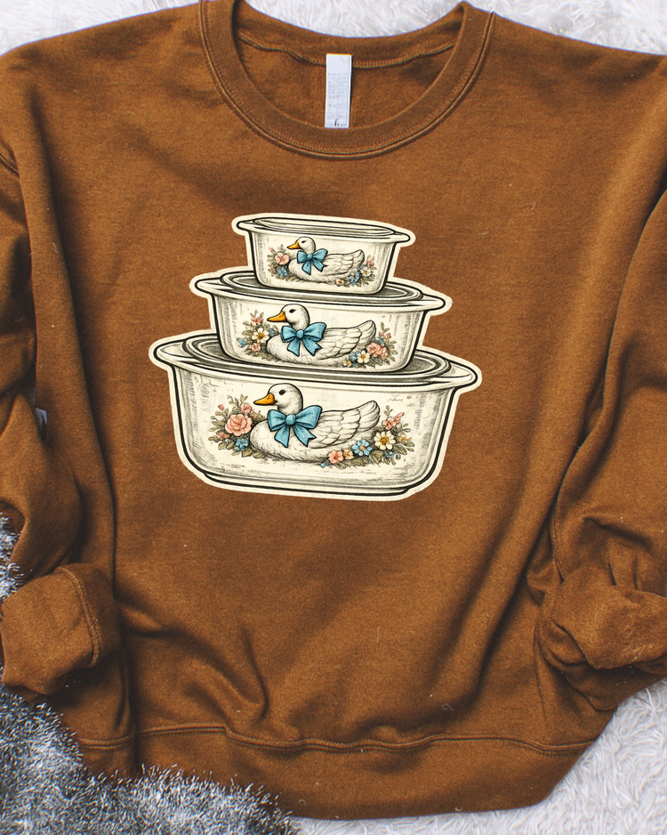 Vintage Goose Dishes DTF Transfer