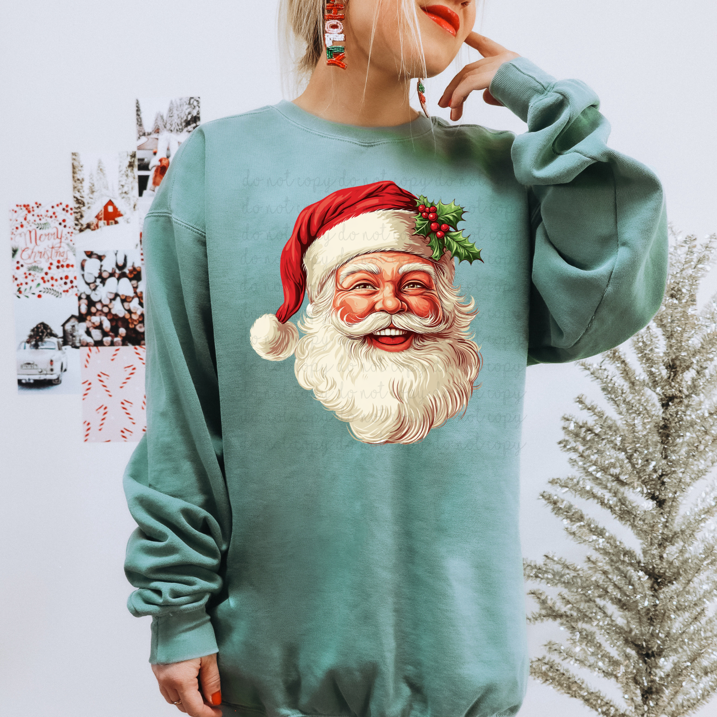 Vintage Santa DTF Transfer