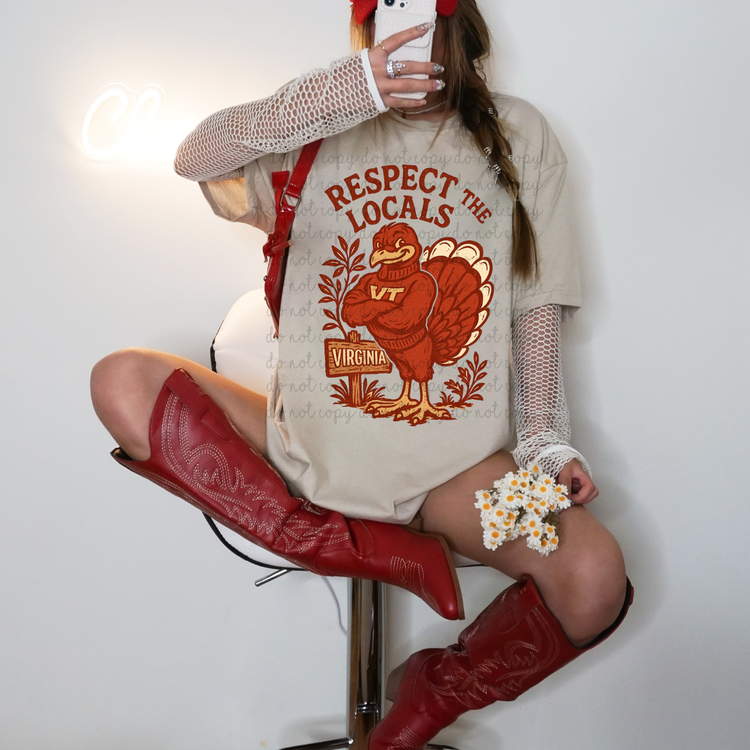 Respect the Locals Virginia DTF Transfer