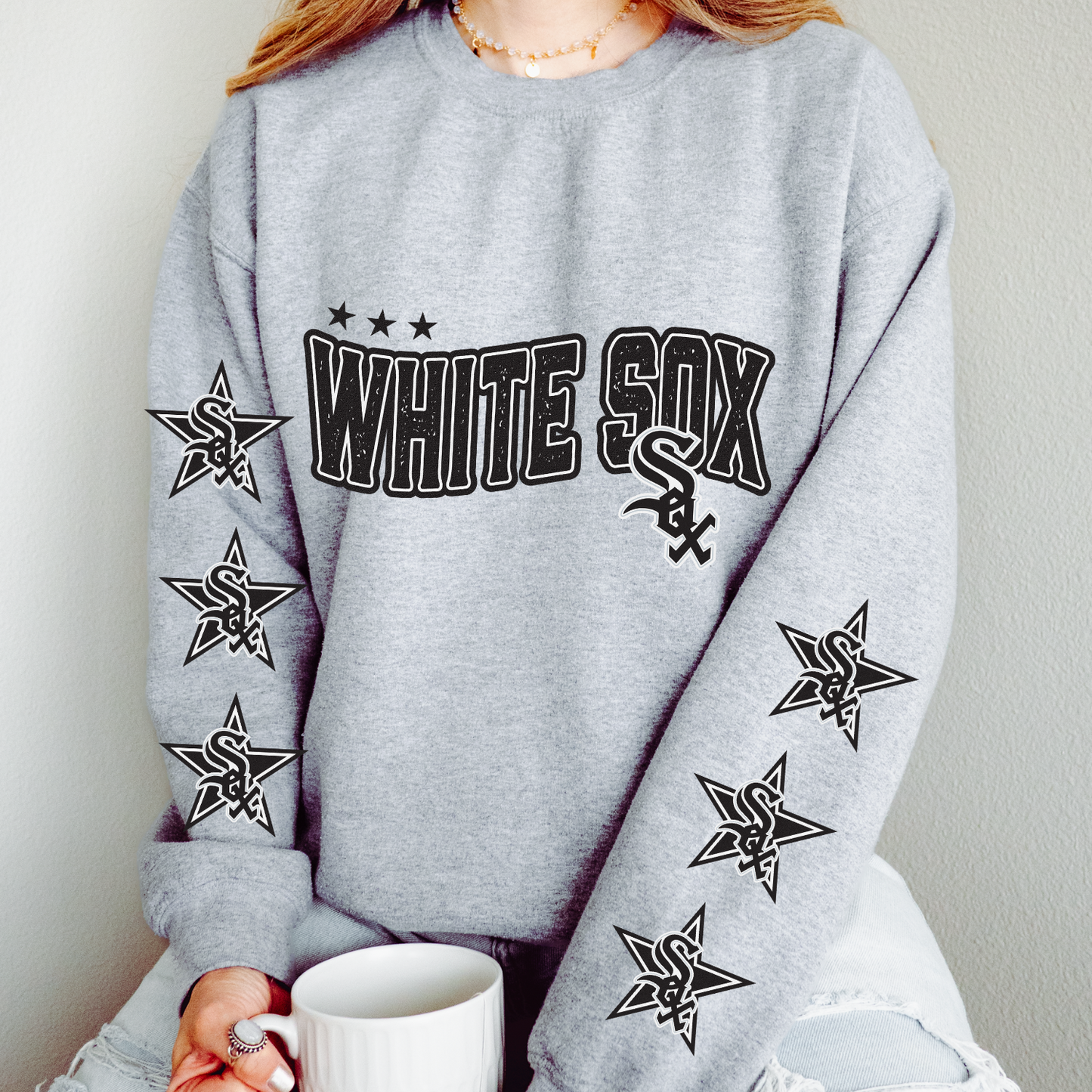 White Sox Star DTF Transfer (BOTH SLEEVE + FRONT)
