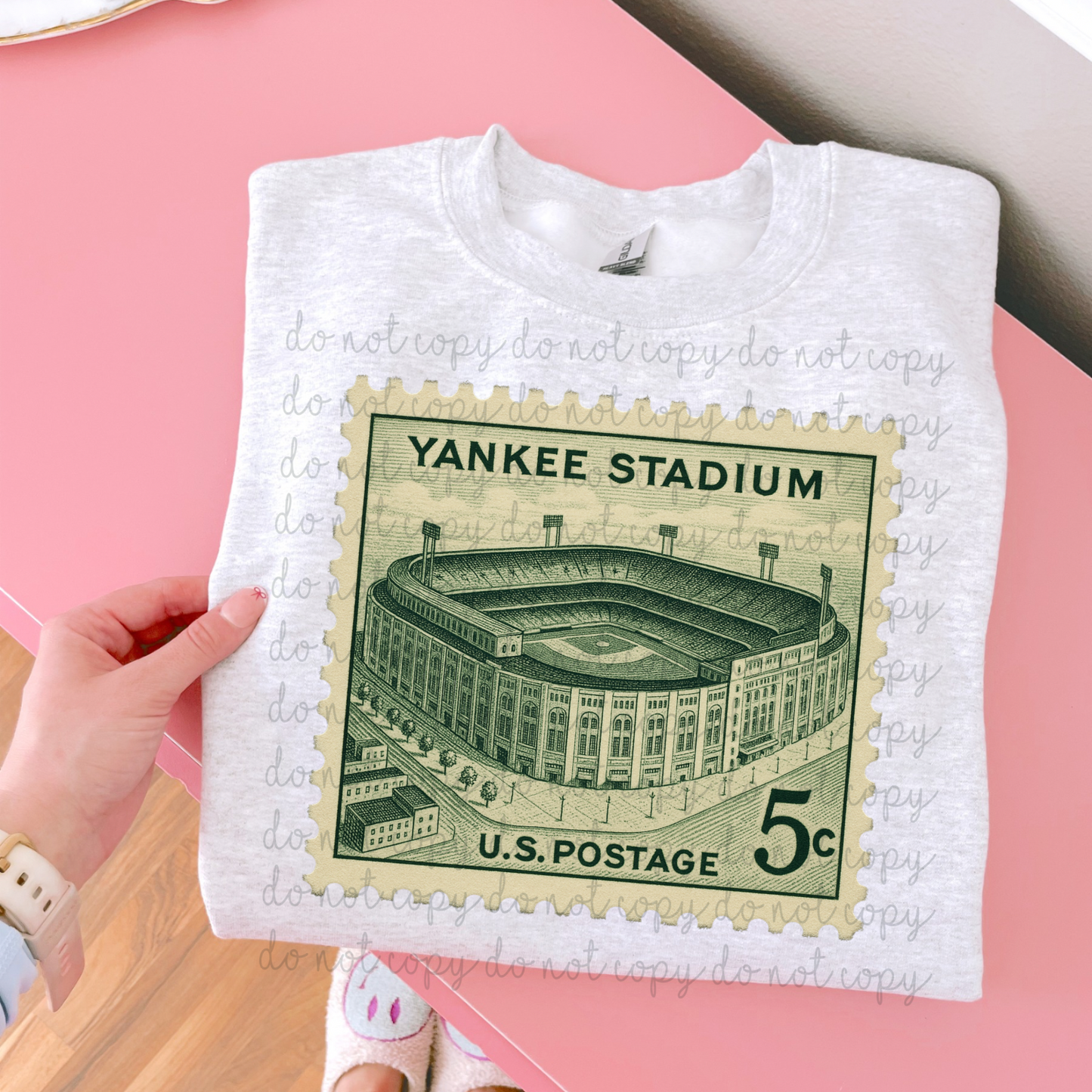 Vintage Stamp Yankee Stadium DTF Transfer