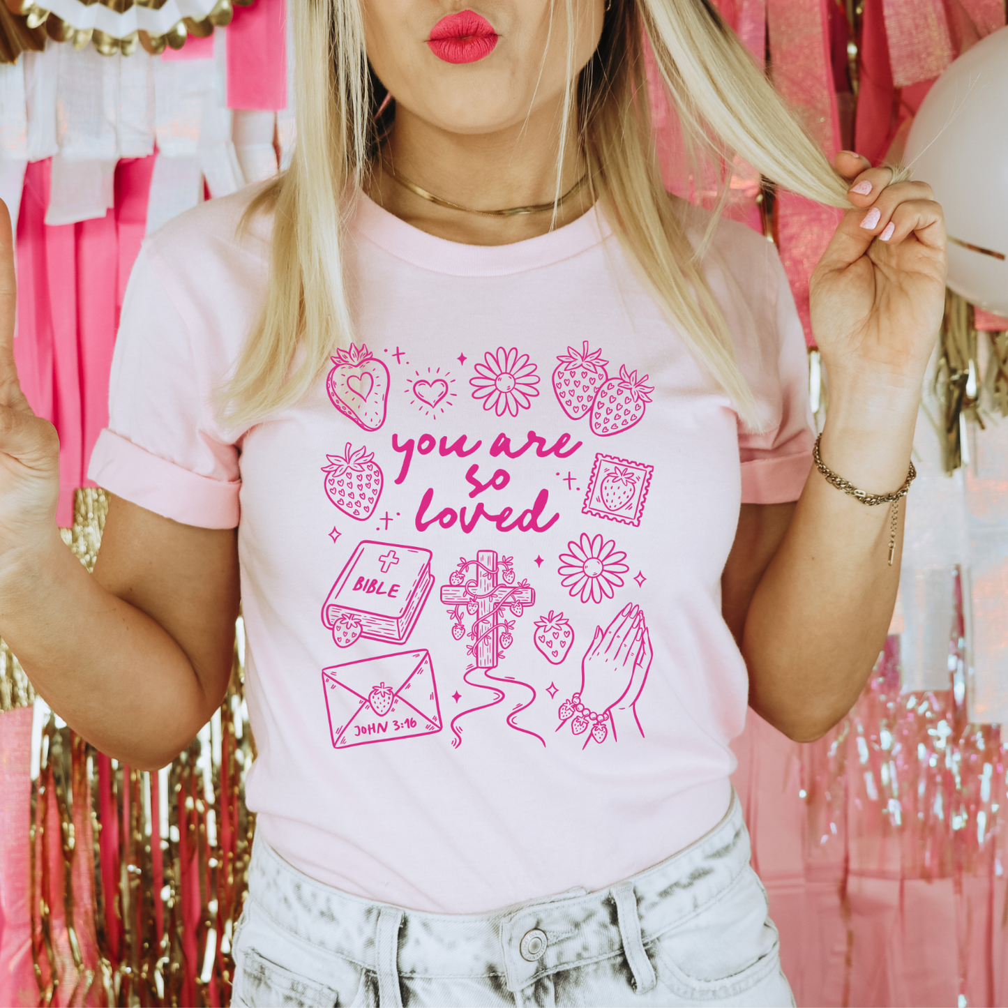 You Are So Love Pink DTF Transfer