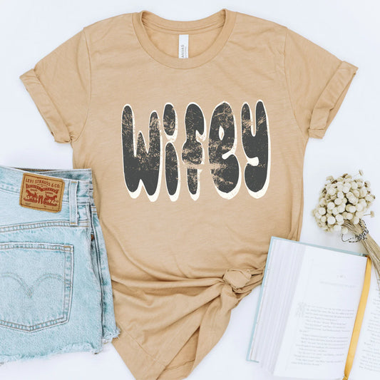 Wifey Retro Distressed DTF Transfer