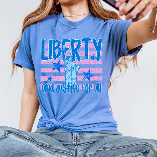 Liberty & Justice Leopard 4th of July DTF Transfer
