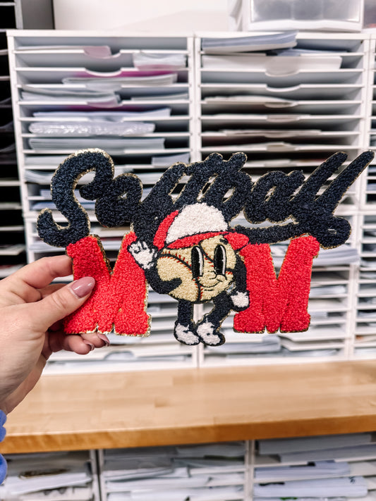 Softball Mom Chenille Patch