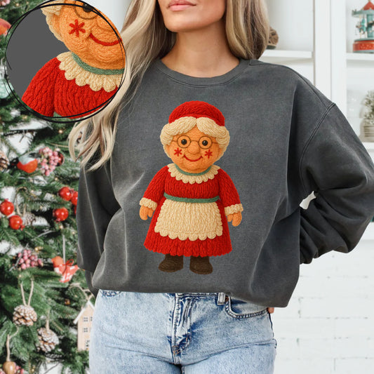 Faux Yarn Mrs. Claus 2 DTF Transfer