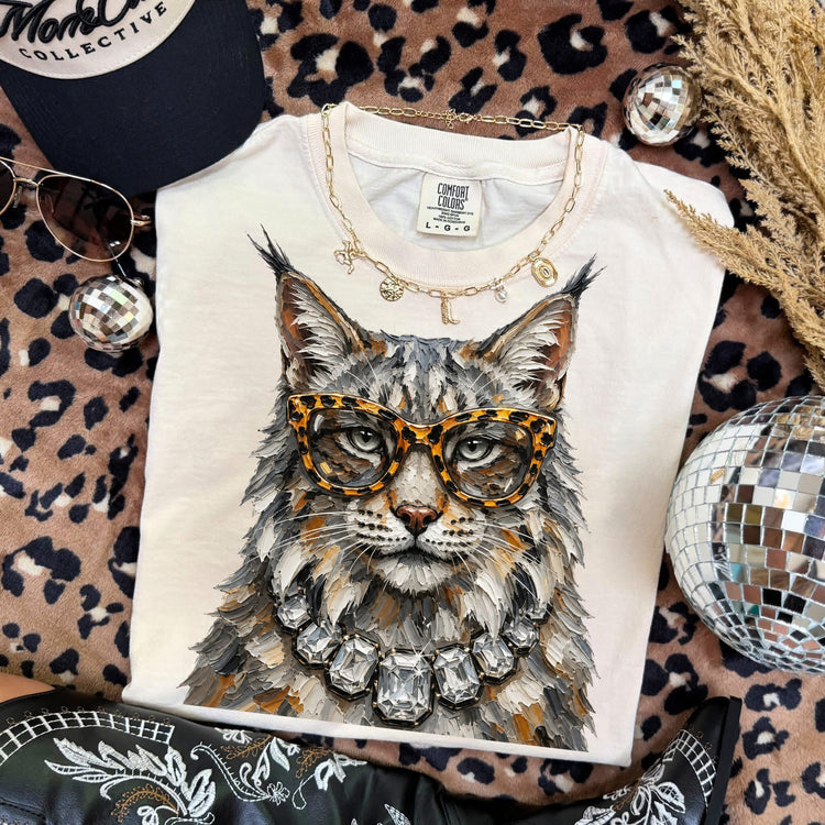 Preppy Bobcat Mascot DTF Transfer