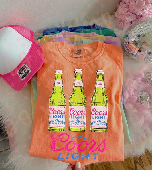 Neon Coors DTF Transfer