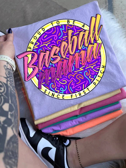 Baseball Mama (Purple) DTF Transfer