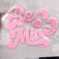 Be Mine Light Pink Fuzzy Patch (Adult Size)