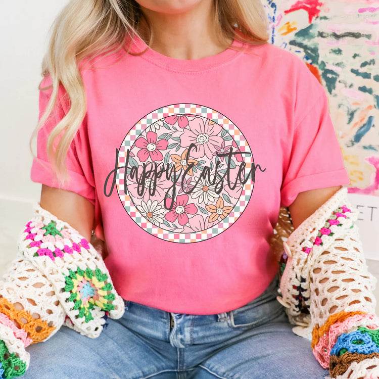 Spring Floral Happy Easter DTF Transfer